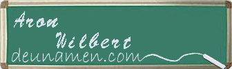 Aron Wilbert Visitenkarte